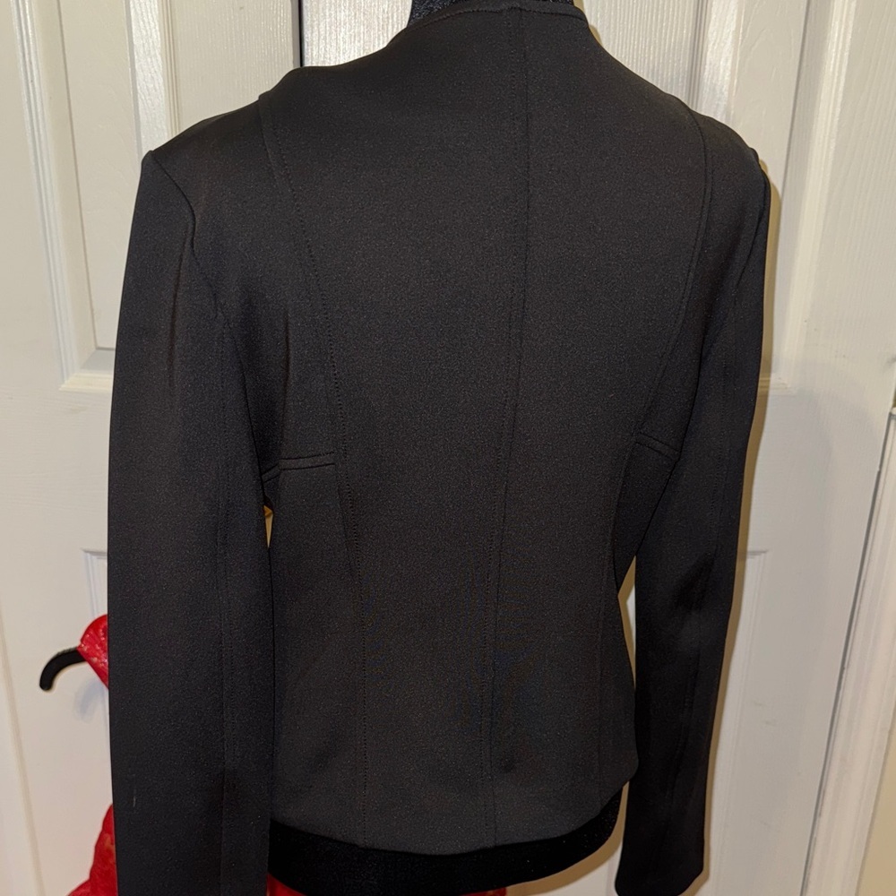 Apt. 9 Women's Black Asymmetrical Blazer - Picture 6 of 16